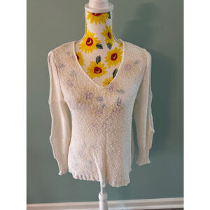 Women's Georgina Estefania Sweater, L, White